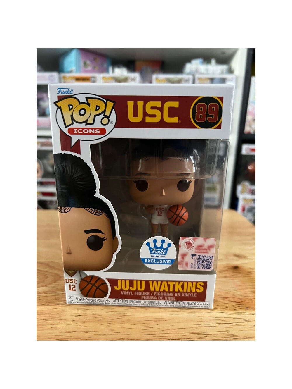 EXCLUSIVE Juju Watkins Funko Pop #89 Sports Icons USC Basketball Trojans Vinyl